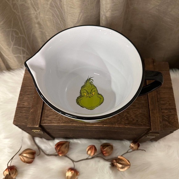 GRINCH XMAS CHRISTMAS HOLIDAY CERAMIC HOME DECOR KITCHEN COOK BAKE MIX BOWL NEW - Picture 6 of 7